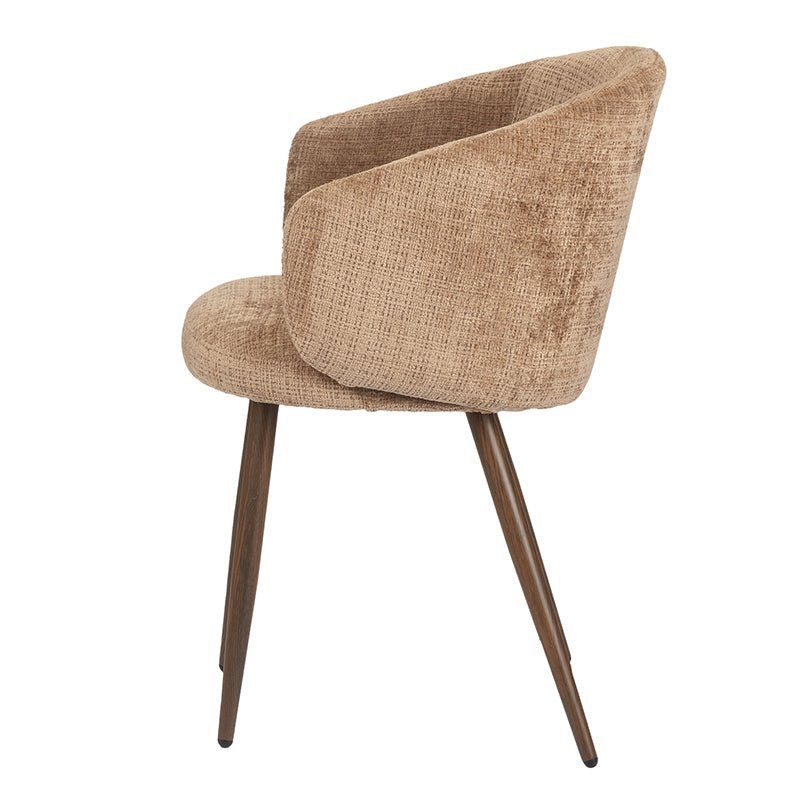 Chaise – modèle LUNE – La paire Tissu Bouclé Confort Moderne - 7