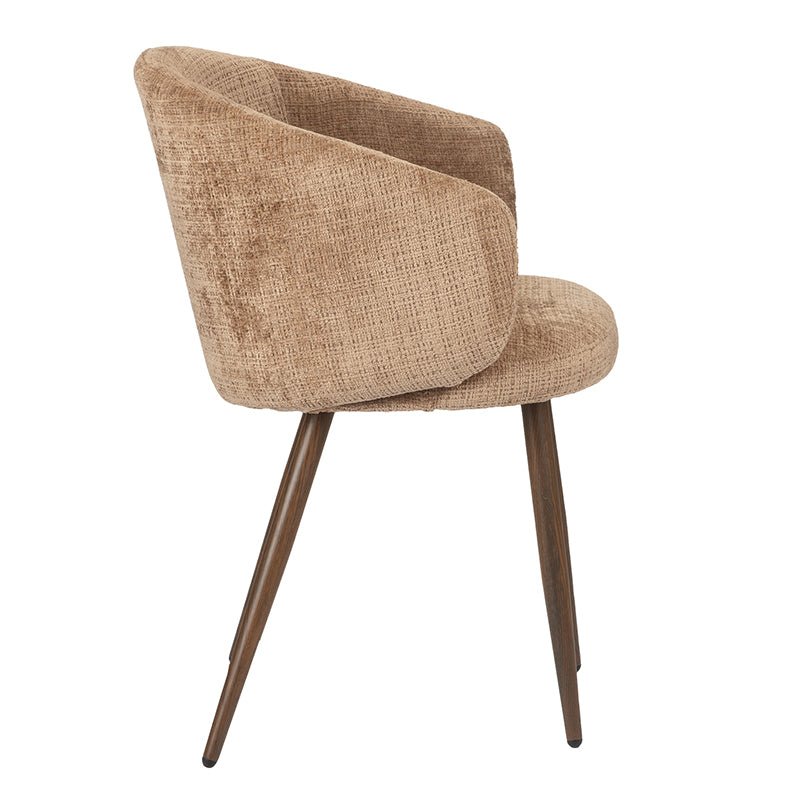 Chaise – modèle LUNE – La paire Tissu Bouclé Confort Moderne - 6