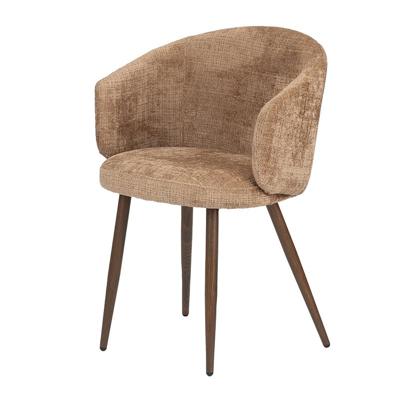 Chaise – modèle LUNE – La paire Tissu Bouclé Confort Moderne - 5