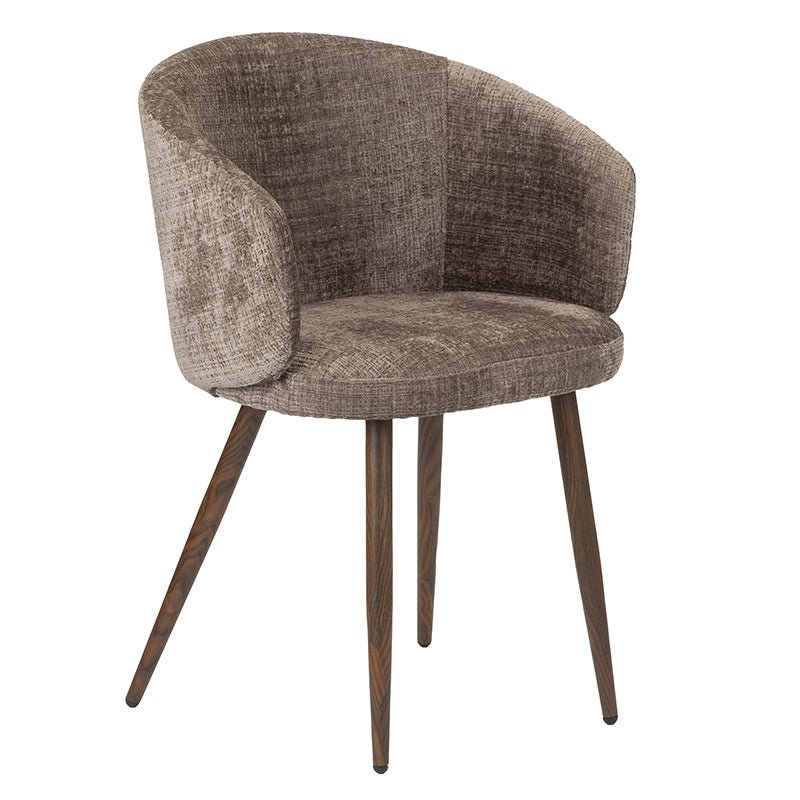 Chaise – modèle LUNE – La paire Tissu Bouclé Confort Moderne - 4
