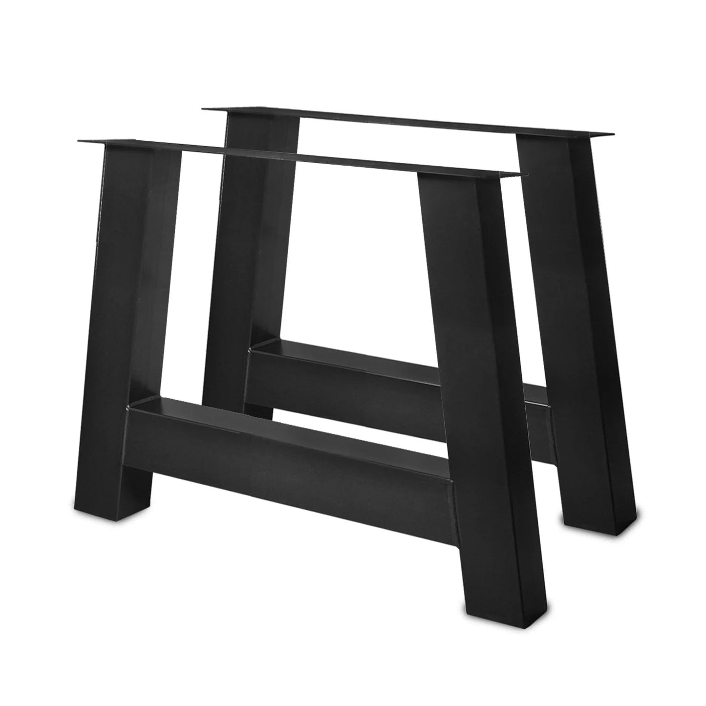 Pied de table A métal noir mat Haut 70 cm - Lot de 2 - FOLLOS DESIGN