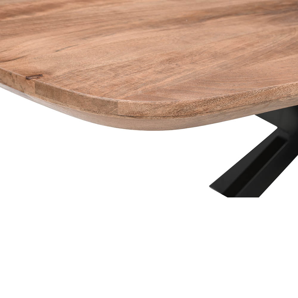 Table à Manger Ovale en Manguier Style Danois - FOLLOS DESIGN