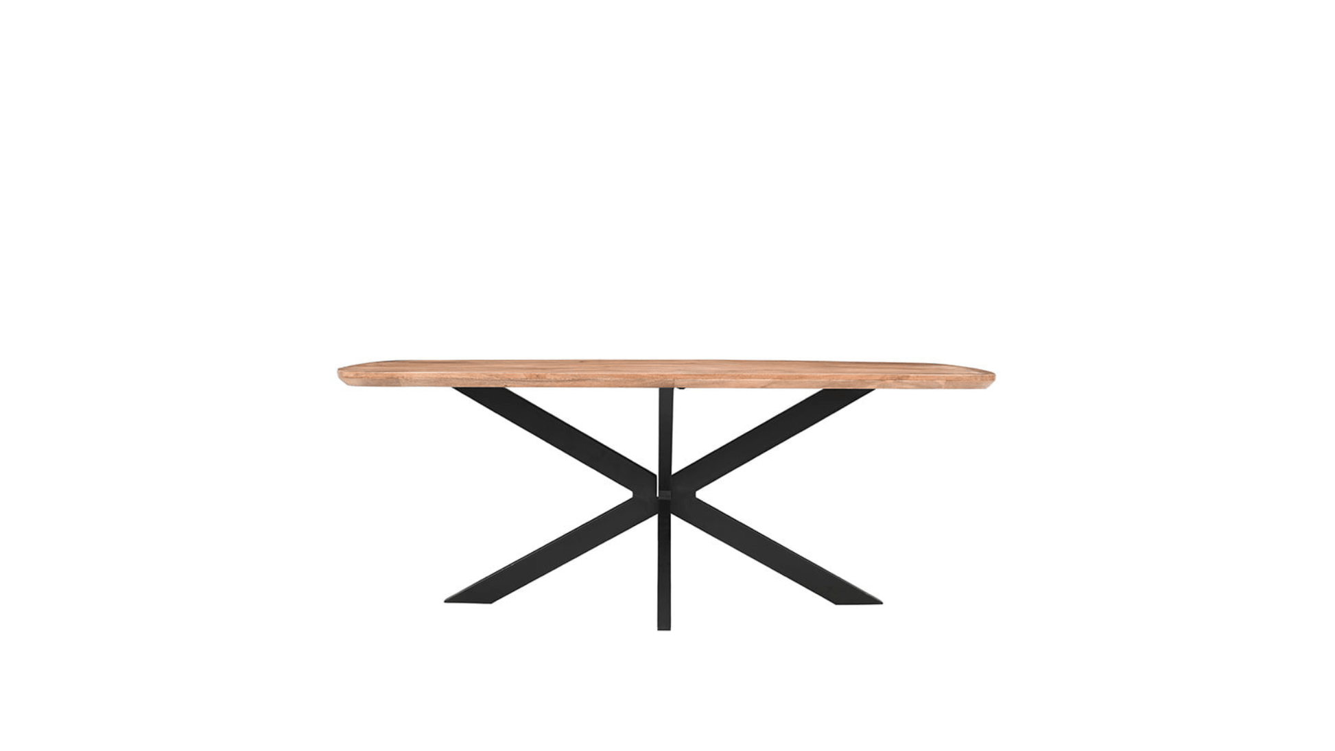 Table à Manger Ovale en Manguier Style Danois - FOLLOS DESIGN