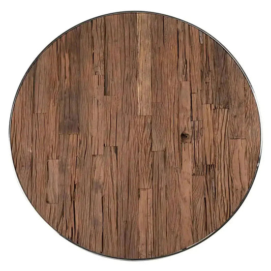 Table à Manger Ronde - Plateau en Verre - FOLLOS DESIGN