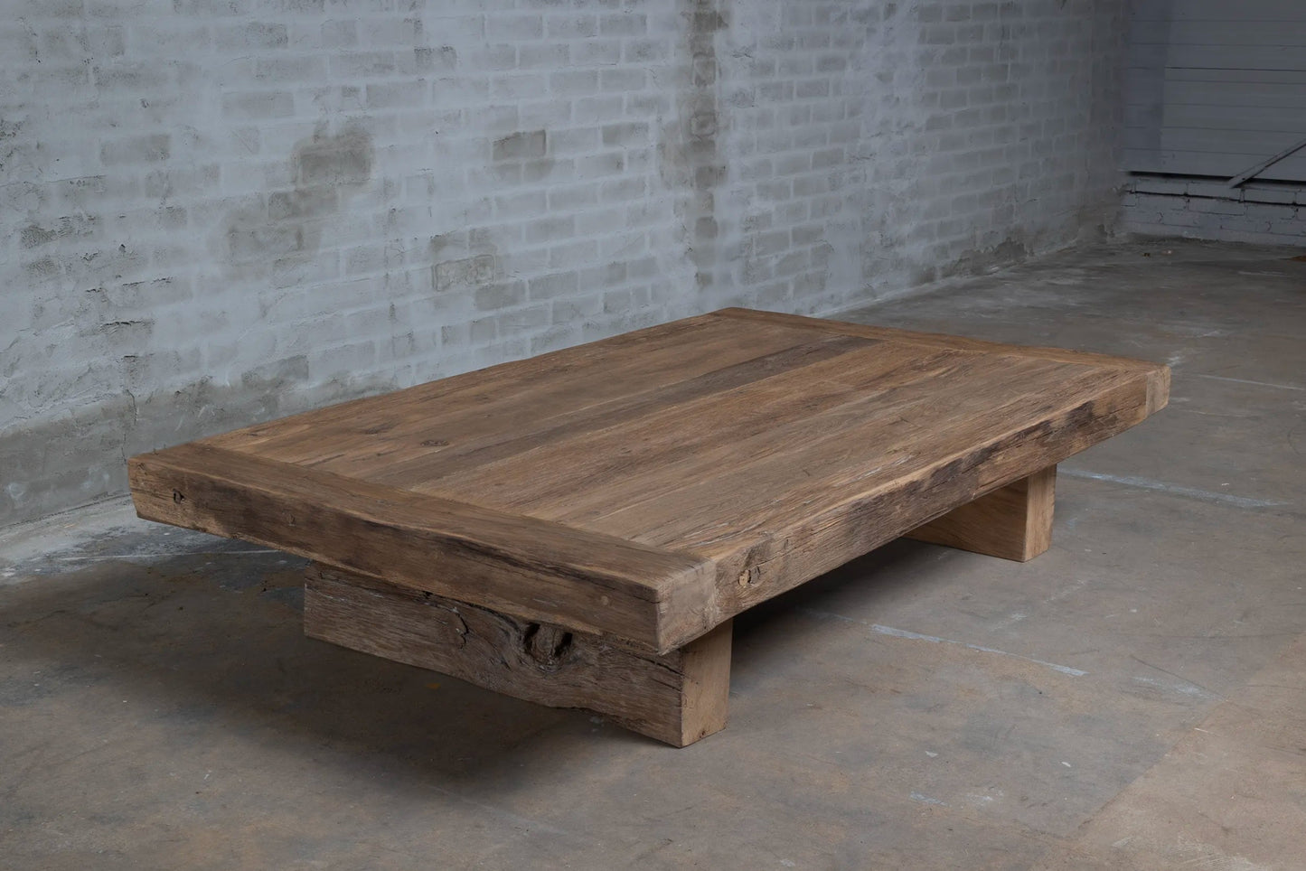 Table basse style ferme Storm en Chêne massif ancien - FOLLOS DESIGN