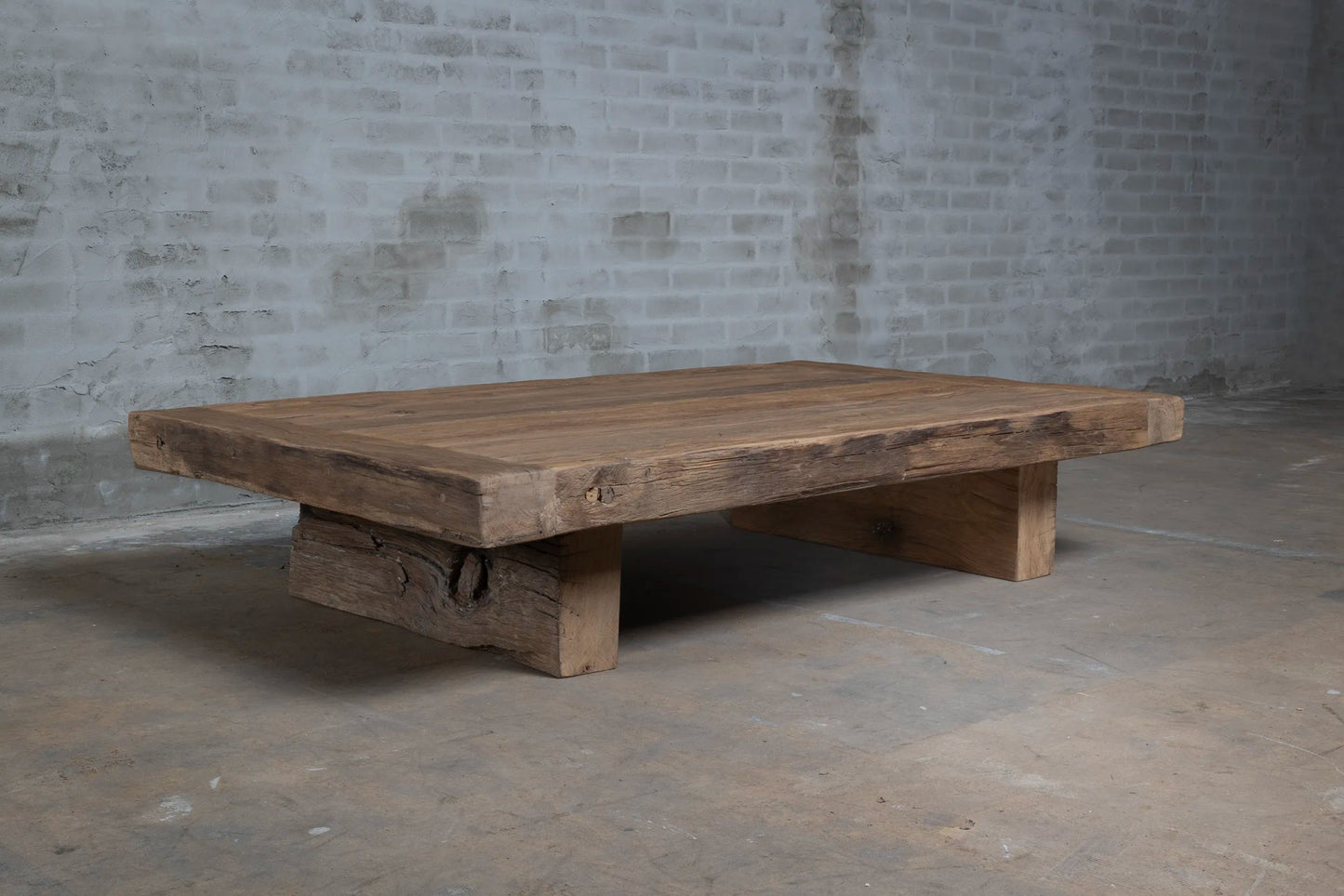 Table basse style ferme Storm en Chêne massif ancien - FOLLOS DESIGN