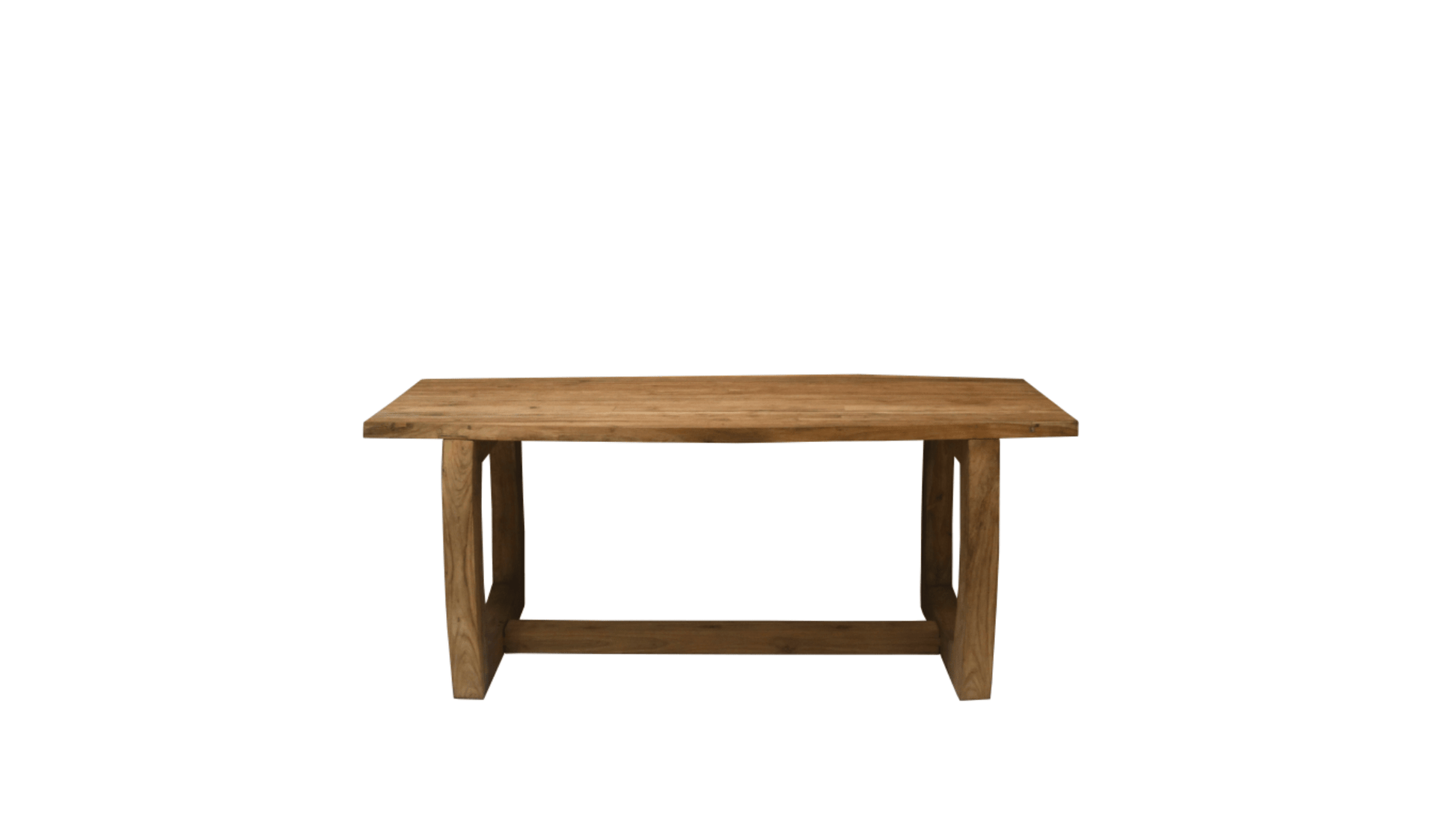 Table de Salle à Manger Lotus – Teck Massif & Pieds Arrondis - FOLLOS DESIGN