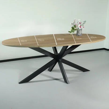Table de salle à manger ovale clair - FOLLOS DESIGN