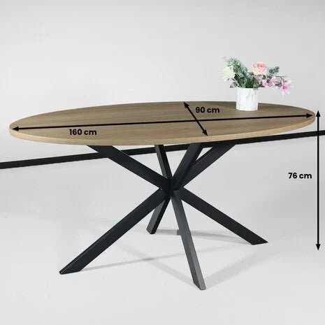 Table de salle à manger ovale clair - FOLLOS DESIGN