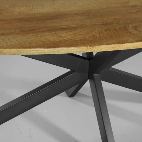 Table de salle à manger ovale foncé - FOLLOS DESIGN