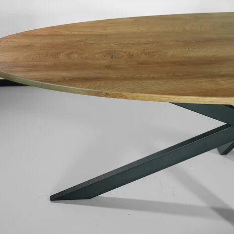 Table de salle à manger ovale foncé - FOLLOS DESIGN