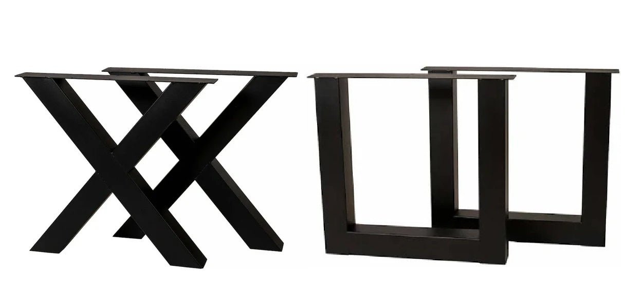 Table en teck massif - pieds métal au choix - FOLLOS DESIGN