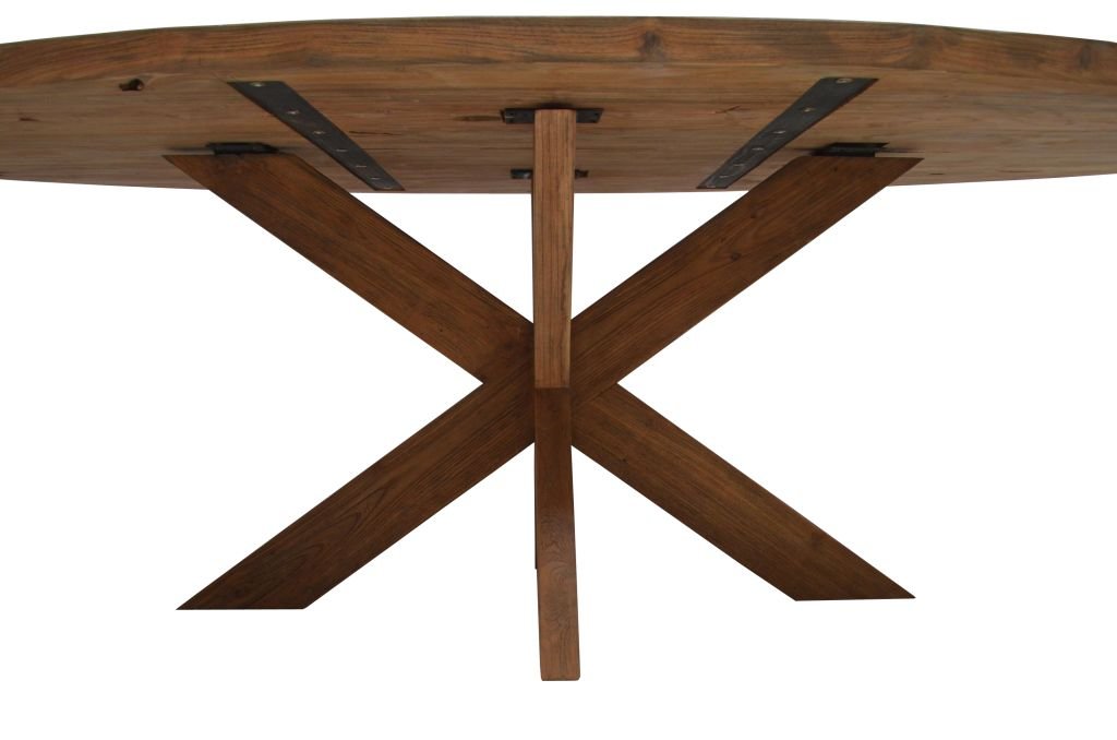 Table Iris modèle ovale en Bois Massif - FOLLOS DESIGN