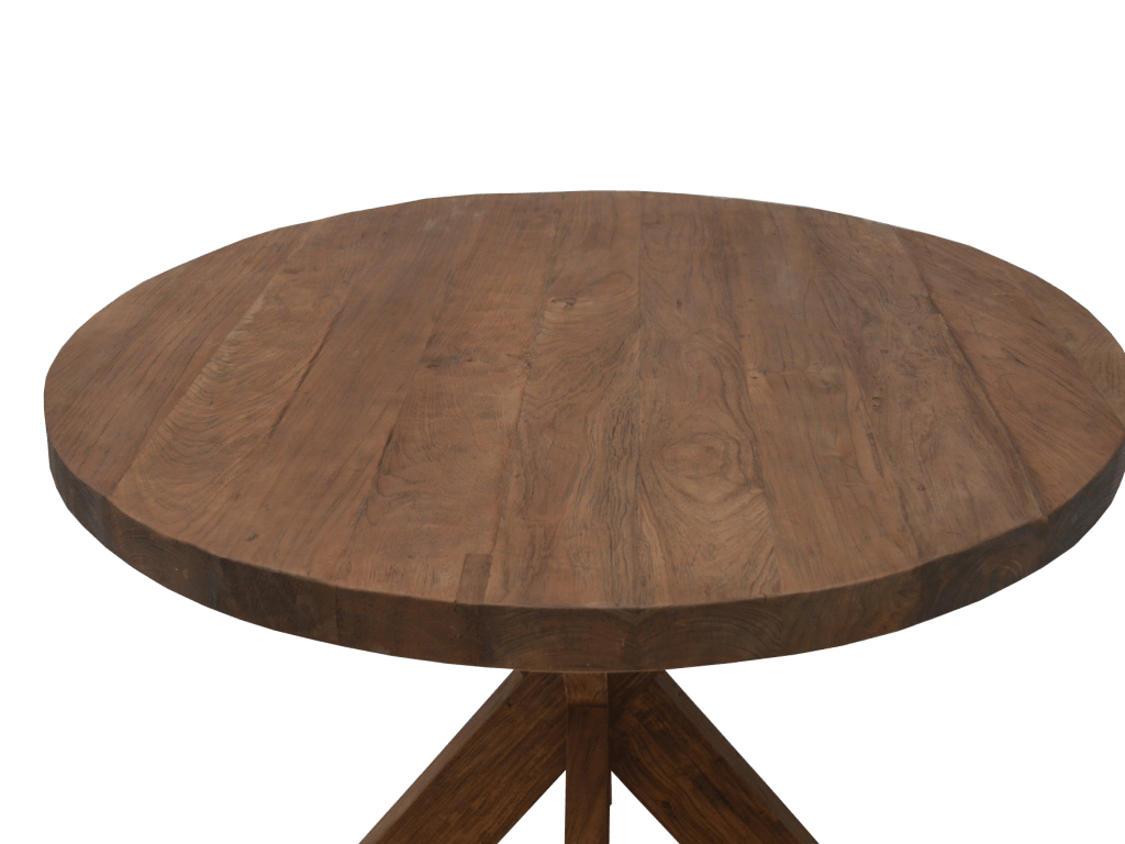 Table Iris modèle ronde en Bois Massif - FOLLOS DESIGN