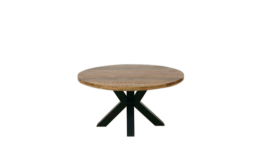 Table Ronde en Manguier Massif Naturel - FOLLOS DESIGN