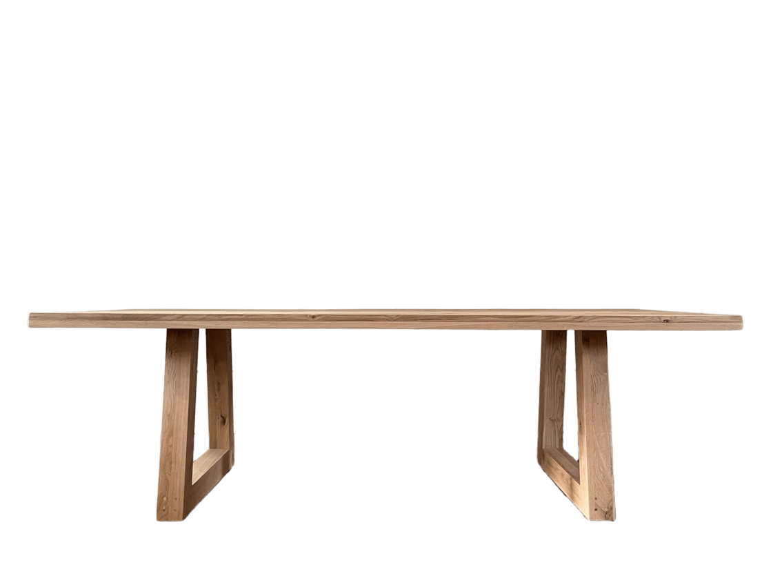 Table Triangle en Chêne Massif – Design Contemporain - FOLLOS DESIGN