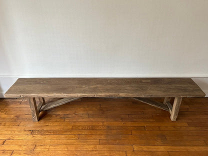 Banc chêne massif rustique - Millau - FOLLOS DESIGN