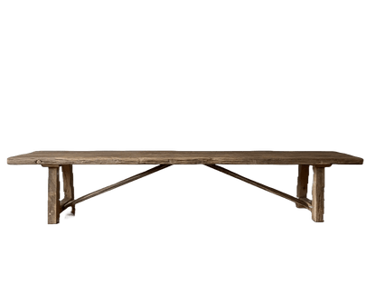 Banc chêne massif rustique - Millau - FOLLOS DESIGN
