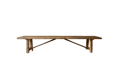 Banc Millau – Chêne Massif Ancien & Fabrication Artisanale - FOLLOS DESIGN