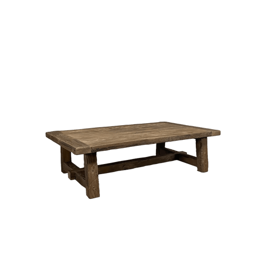 Table basse style ferme Founder en Chêne massif ancien - FOLLOS DESIGN