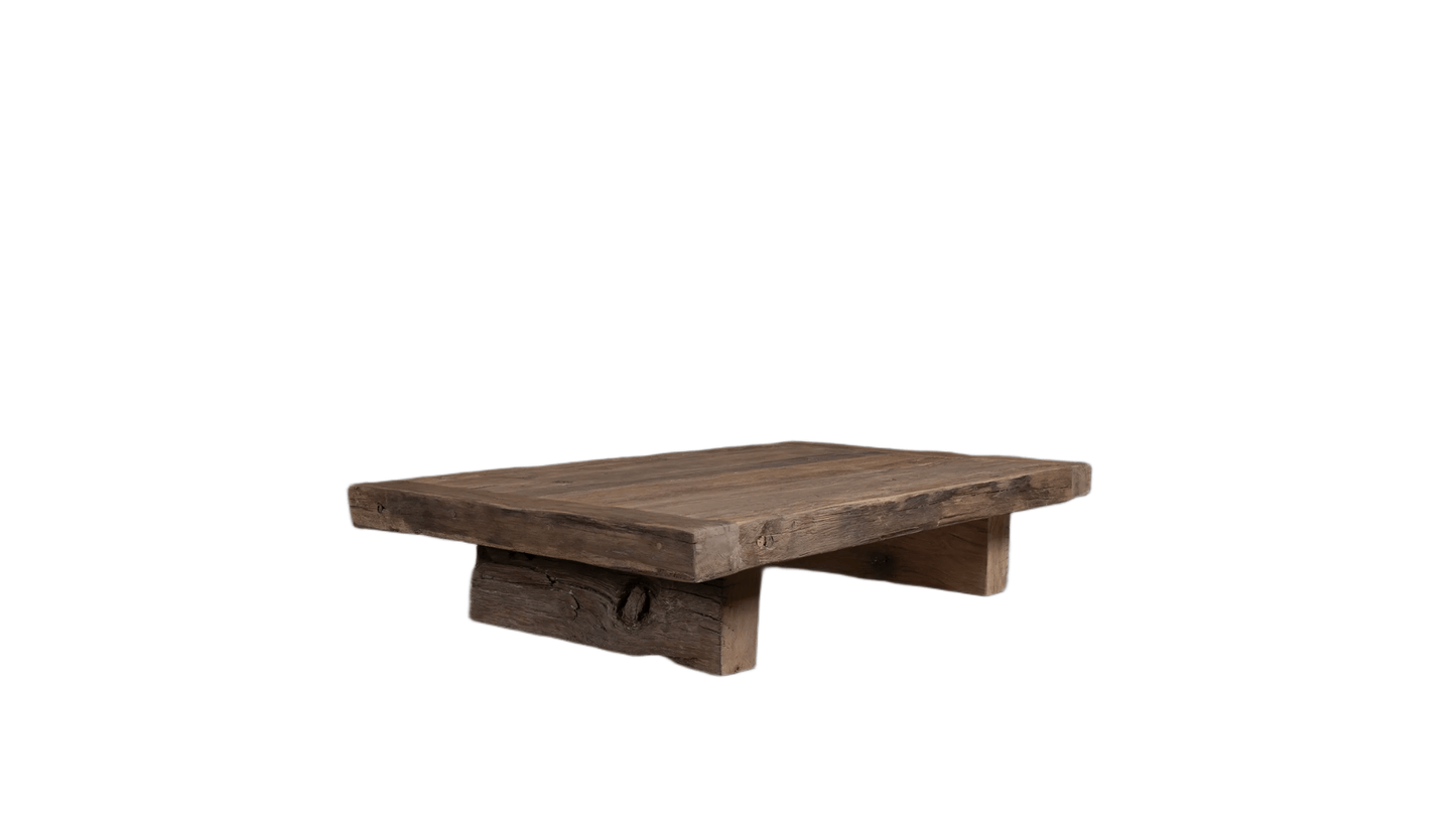Table basse style ferme Storm en Chêne massif ancien - FOLLOS DESIGN