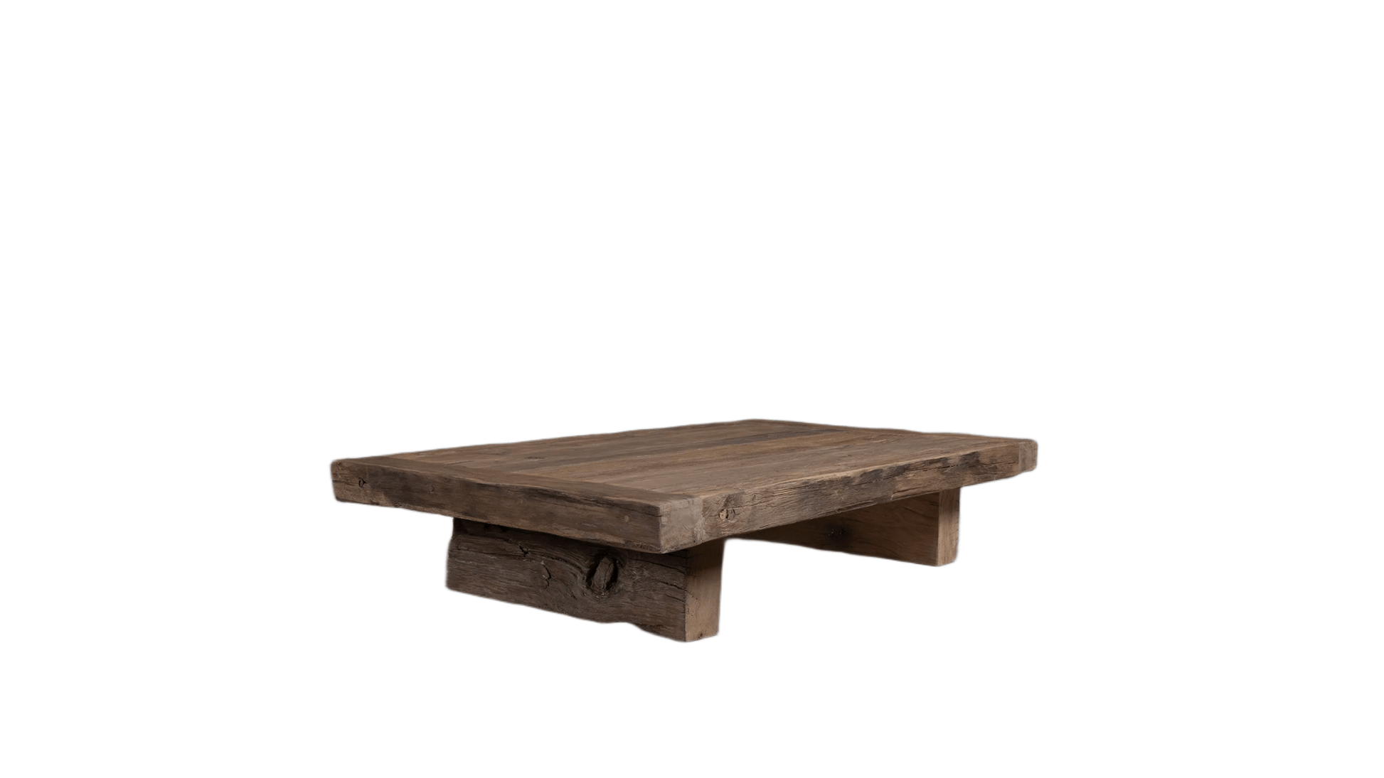 Table basse style ferme Storm en Chêne massif ancien - FOLLOS DESIGN