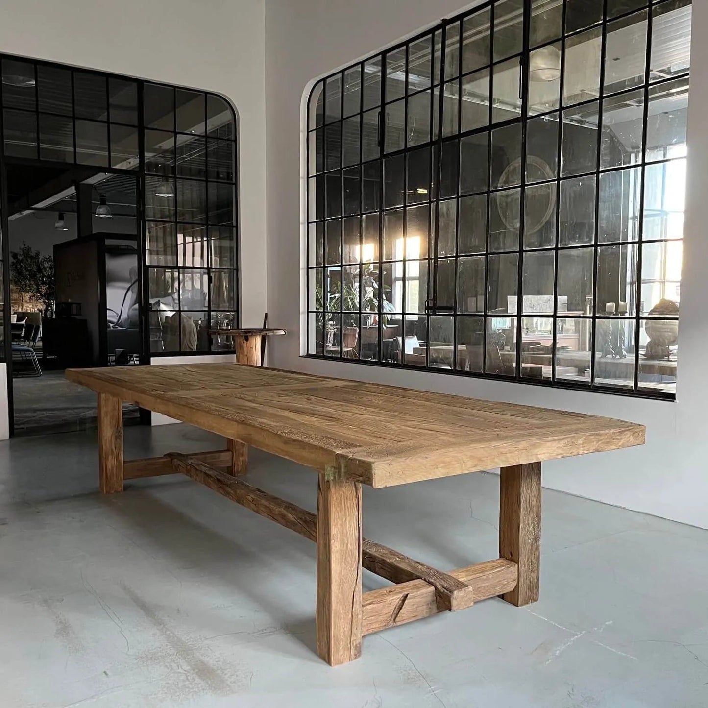 Table de Ferme Kingstone en Chêne Massif Pieds droits - Personnalisable - FOLLOS DESIGN