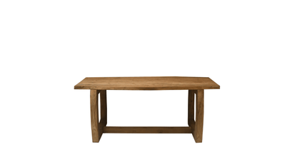 Table de Salle à Manger Lotus – Teck Massif & Pieds Arrondis - FOLLOS DESIGN