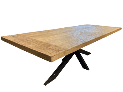 Table en teck blanchi Style Shabby Campagne - FOLLOS DESIGN