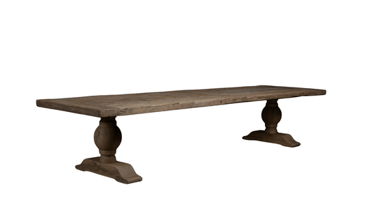 Table Monastère Chêne Massif Ancien – Soleil - FOLLOS DESIGN