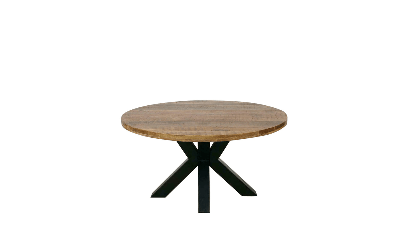 Table Ronde en Manguier Massif Naturel - FOLLOS DESIGN