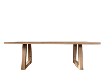 Table Triangle en Chêne Massif – Design Contemporain - FOLLOS DESIGN
